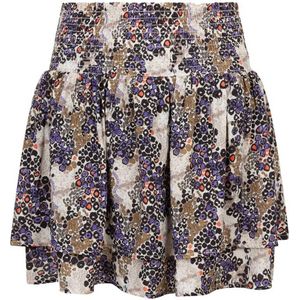 Indian Blue Jeans rok met all over print paars/multicolor