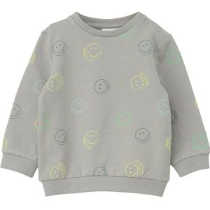 s.Oliver baby sweater met all over print grijs