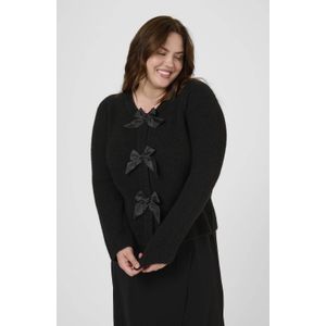 Kaffe - Curve - Gebreid Vest - Zwart