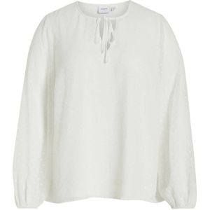 EVOKED VILA blouse met stippen wit