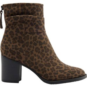 Graceland enkellaarzen met panterprint bruin