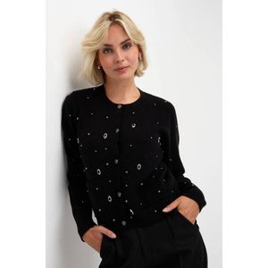 Esqualo - Gebreid Vest - Zwart