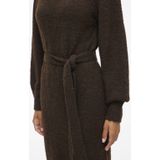 VILA Gebreide jurk 'LAMPE'  donkerbruin