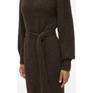 VILA Gebreide jurk 'LAMPE'  donkerbruin