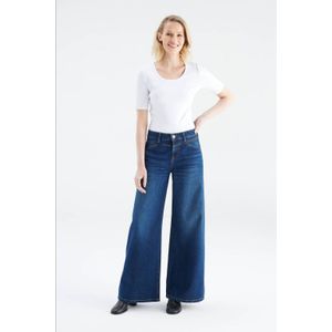 Cup of Joe Denim wide leg jeans dark blue denim