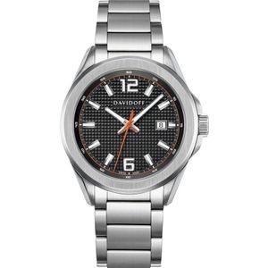 Davidoff horloge Essentials No. 3 zilverkleurig