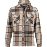 Life-Line overhemd Paco bruin/beige/grijs