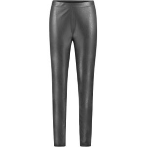 Expresso imitatieleren slim fit broek antraciet