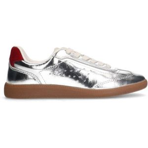 Sacha leren sneakers zilver