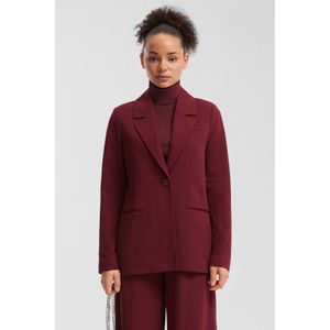Q/S by s.Oliver regular blazer donkerrood