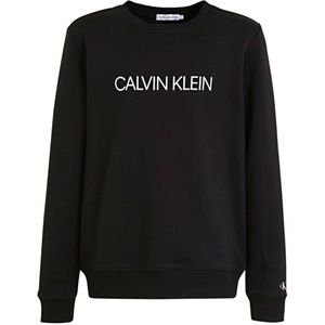 CALVIN KLEIN JEANS sweater van biologisch katoen zwart