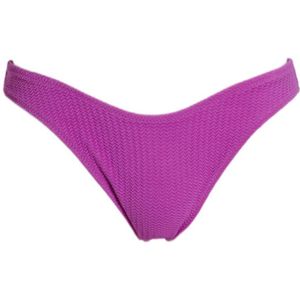 Seafolly high leg bikinibroekje met ribstructuur paars