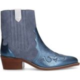 Manfield leren cowboylaarzen blauw