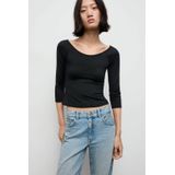 MANGO - LLOPI - T-shirt - Zwart