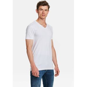 WE Fashion Fundamentals T-shirt (set van 2 ) white uni Tall fit