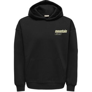 ONLY & SONS hoodie met backprint zwart