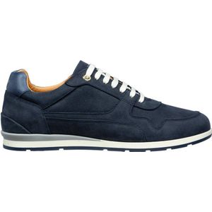 Van Lier Davinci leren sneakers donkerblauw