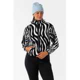 Falcon fleece skivest Oxitane zwart/wit