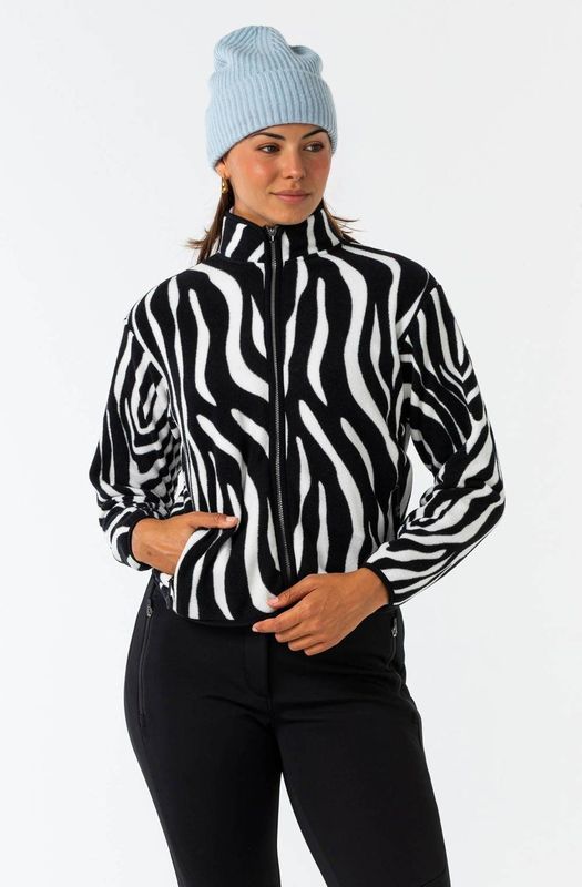 Falcon fleece skivest Oxitane zwart/wit