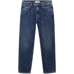 Mango Man regular fit jeans changeant blauw