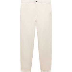 Mango Man straight fit pantalon ecru