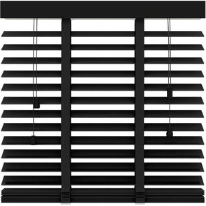 Decosol 947 horizontale jaloezie hout zwart mat 80x180cm