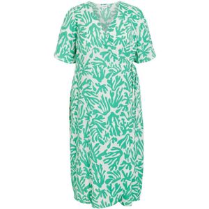 EVOKED VILA wikkeljurk VIHENNA met all over print groen/ecru