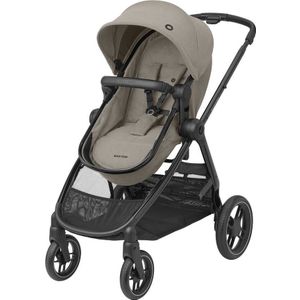 Maxi-Cosi MC Zelia 3 Luxe Twillic Truffle Fr (Black glossy frame & Black Leather)