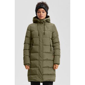 Vacht - Lange Gewatteerde Jas - Synthetische Voering - Met Capuchon - Voor Buiten