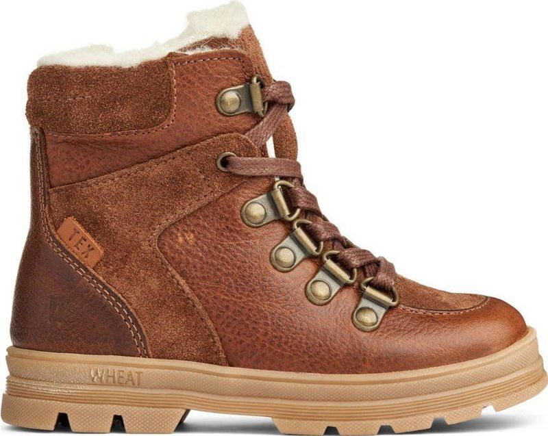 Wheat - Toni Hiker Tex - Enkellaarsjes - Leren Buitenkant - Zachte Wollen Voering