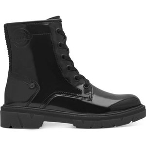 s.Oliver lak veterboots zwart