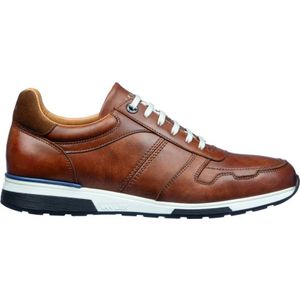 Van Lier Positano leren sneakers cognac