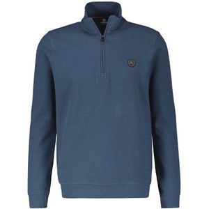 LERROS sweater met logo storm blue