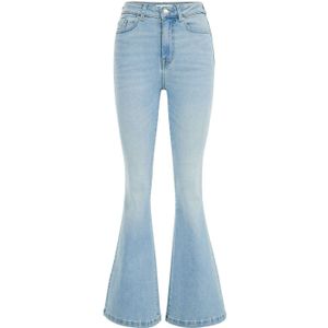 WE Fashion Blue Ridge flared jeans light blue denim