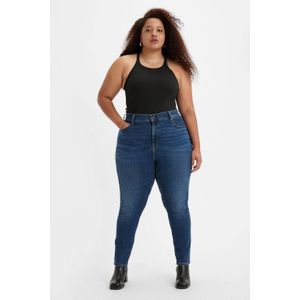 Levi's Plus 721 high waist skinny jeans dark indigo worn in