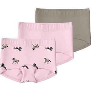 NAME IT MINI short - set van 3 lichtroze/kaki