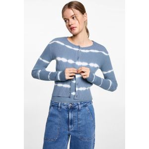 MANGO TEEN vest blauw fijn gebreid