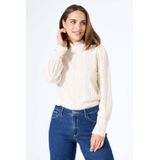 GARCIA - Effen T-shirt - Wit - Lange Mouw