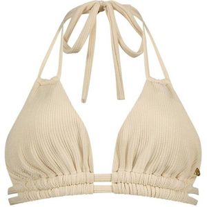 ten Cate Beach TC WOW voorgevormde triangel bikinitop met textuur ecru