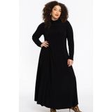 YOEK jurk met col zwart