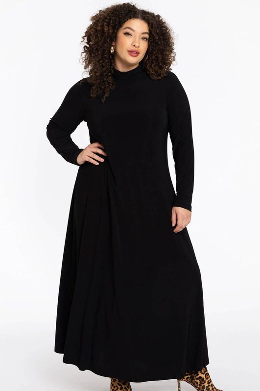 YOEK jurk met col zwart