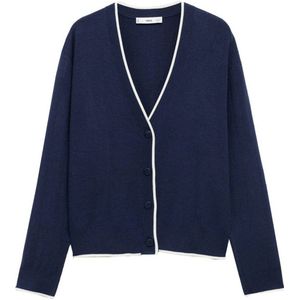 Mango vest marine/ecru