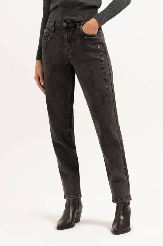 Florez boyfriend jeans black denim