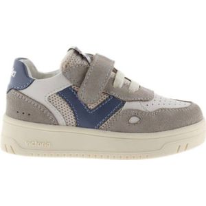 Victoria leren sneakers grijs/wit