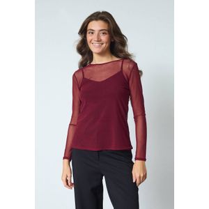 SisterS Point top donkerrood