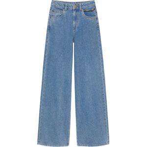 NIKKIE waist wide leg jeans light blue denim