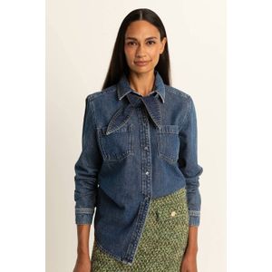 Expresso denim blouse dark blue denim