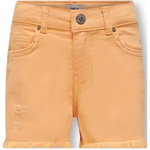 KIDS ONLY GIRL short KOGROBYN met slijtage oranje