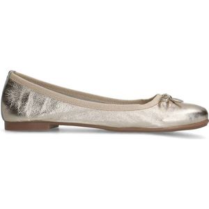 Manfield leren ballerina's goud