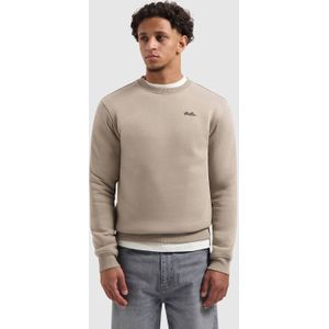 Ballin Amsterdam - Heren Regular fit Sweaters Crewneck LS - Taupe - Maat S
